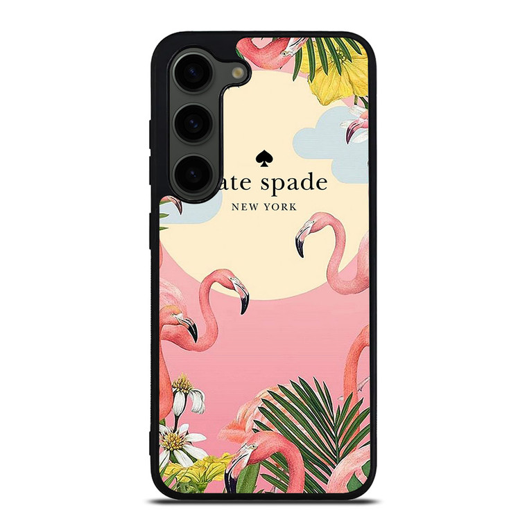 KATE SPADE NEW YORK LOGO FLORAL FLAMENGOS Samsung Galaxy S23 Plus Case Cover