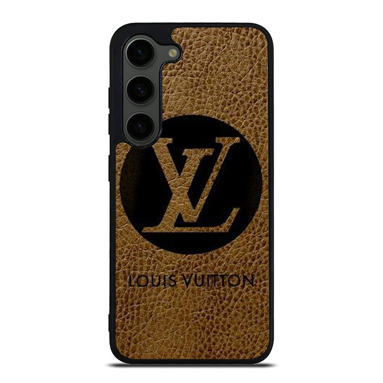 LOUIS VUITTON PARIS LV LOGO LEATHER Samsung Galaxy S23 Plus Case Cover