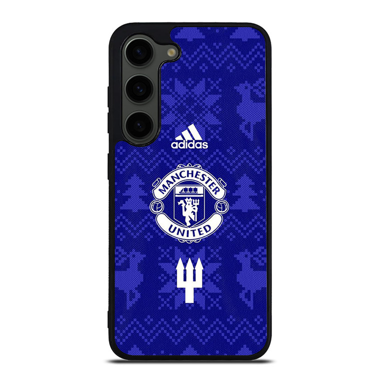 MANCHESTER UNITED FC LOGO FOOTBALL BLUE ICON Samsung Galaxy S23 Plus Case Cover