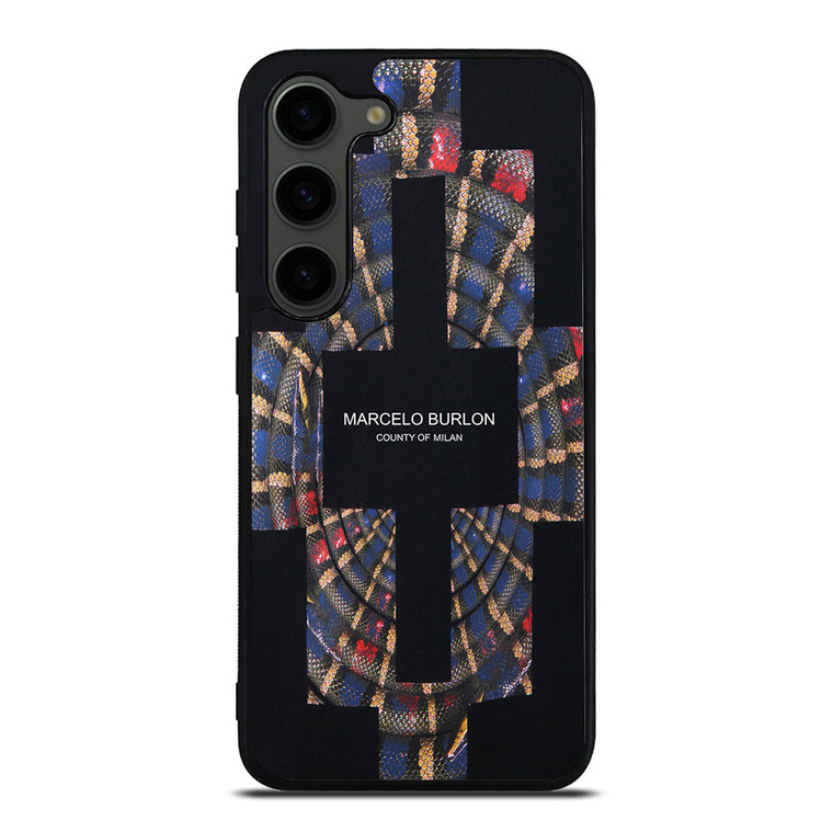 MARCELO BURLON COUNTY OF MILAN LOGO Samsung Galaxy S23 Plus Case Cover