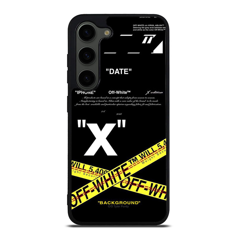 OFF WHITE 2 Samsung Galaxy S23 Plus Case Cover