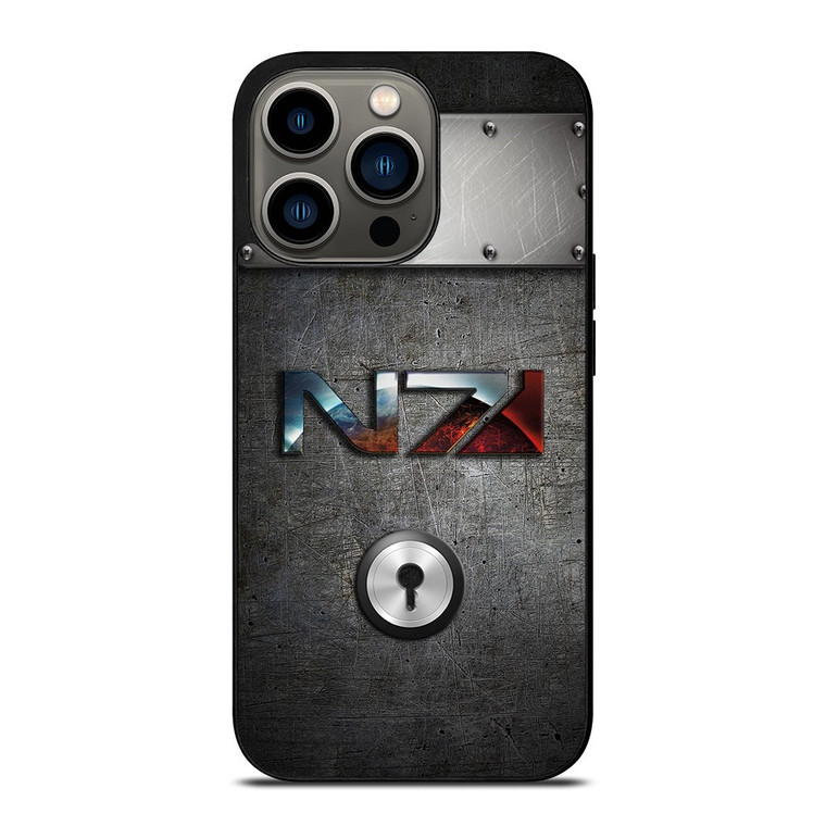 N7 MASS EFFECT METAL LOGO iPhone 13 Pro Case Cover