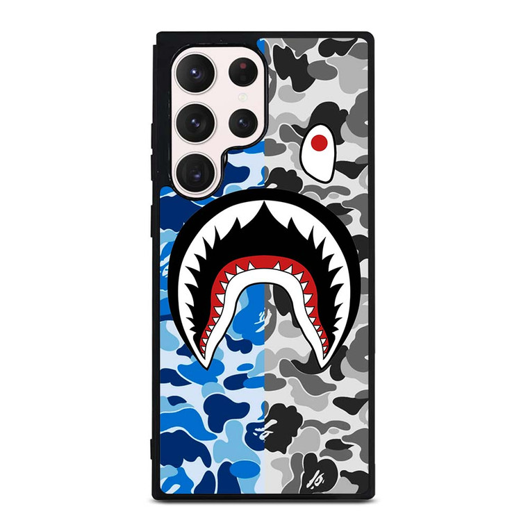 CAMO BAPE SHARK Samsung Galaxy S23 Ultra Case Cover