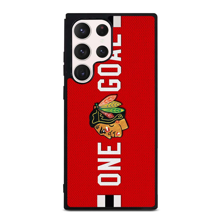 CHICAGO BLACKHAWKS ONE GOAL Samsung Galaxy S23 Ultra Case Cover