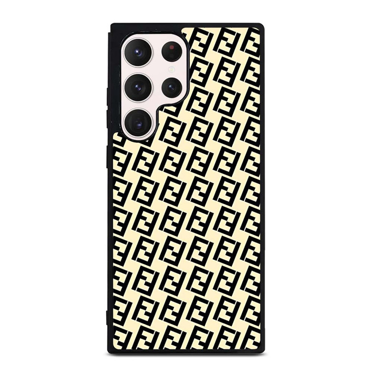 FENDI FASHION ROMA LOGO PATTERN Samsung Galaxy S23 Ultra Case Cover