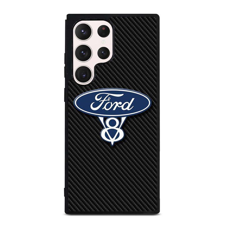 FORD LOGO CARBON Samsung Galaxy S23 Ultra Case Cover