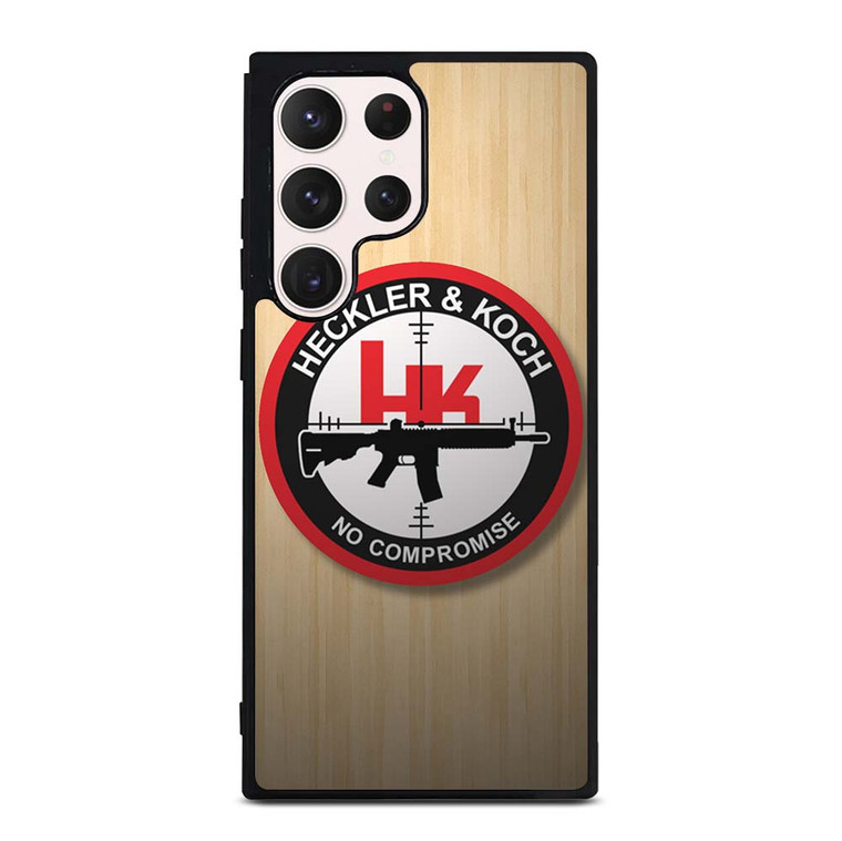 HECKLER AND KOCH WOODEN LOGO Samsung Galaxy S23 Ultra Case Cover