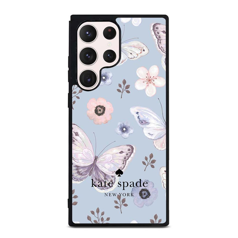 KATE SPADE NEW YORK LOGO BUTTERFLY PATTERN Samsung Galaxy S23 Ultra Case Cover