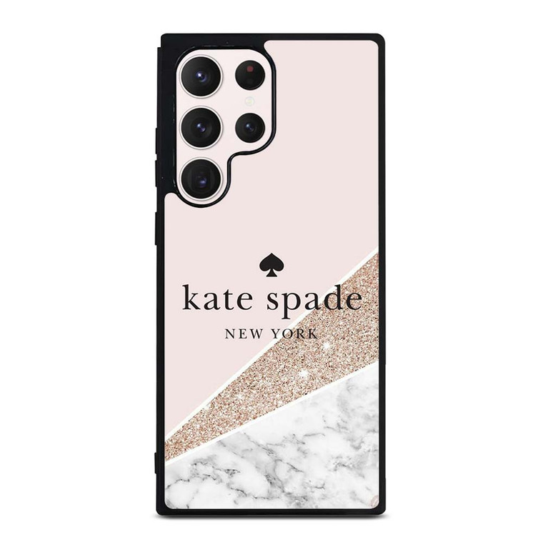 KATE SPADE NEW YORK LOGO SPARKLE MARBLE ICON Samsung Galaxy S23 Ultra Case Cover