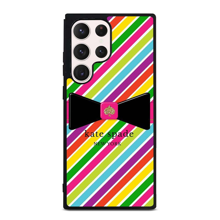 KATE SPADE NEW YORK LOGO STRIPE RIBBON ICON Samsung Galaxy S23 Ultra Case Cover