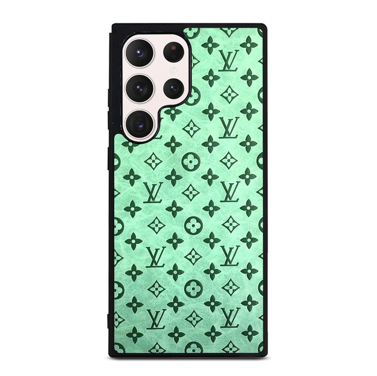 LOUIS VUITTON LOGO GREEN ICON PATTERN Samsung Galaxy S23 Ultra Case Cover