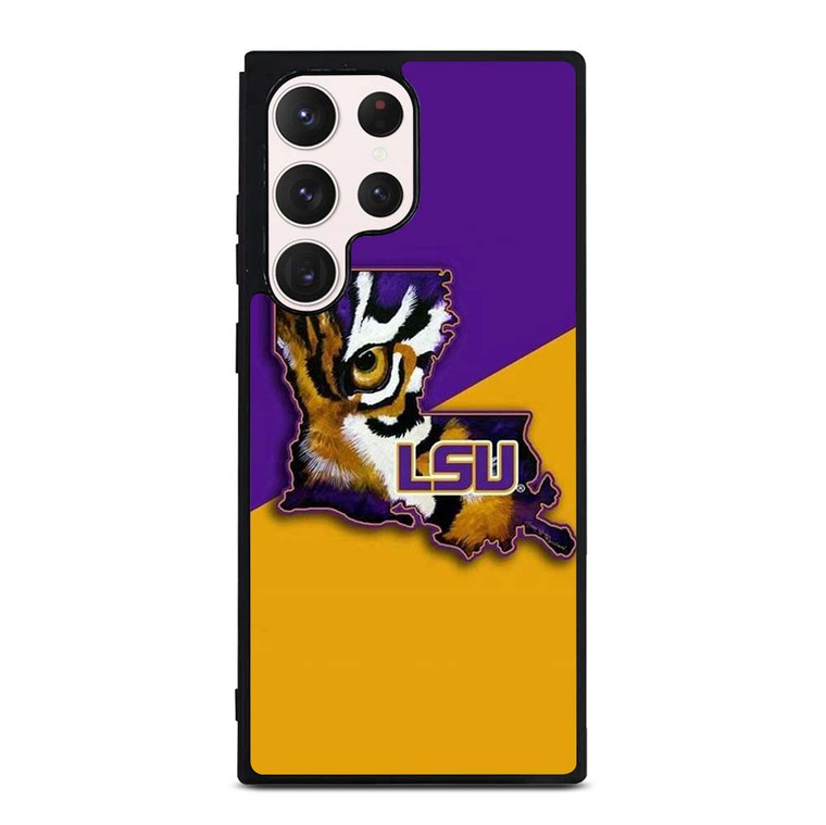 LSU TIGERS LOGO LOUSIANA STATE UNIVERSITY BASKETBALL Samsung Galaxy S23 Ultra Case Cover