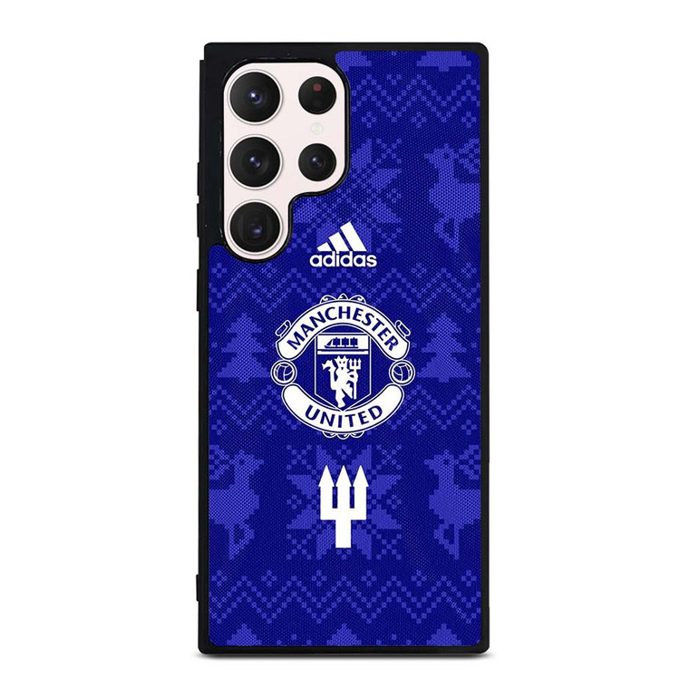 MANCHESTER UNITED FC LOGO FOOTBALL BLUE ICON Samsung Galaxy S23 Ultra Case Cover