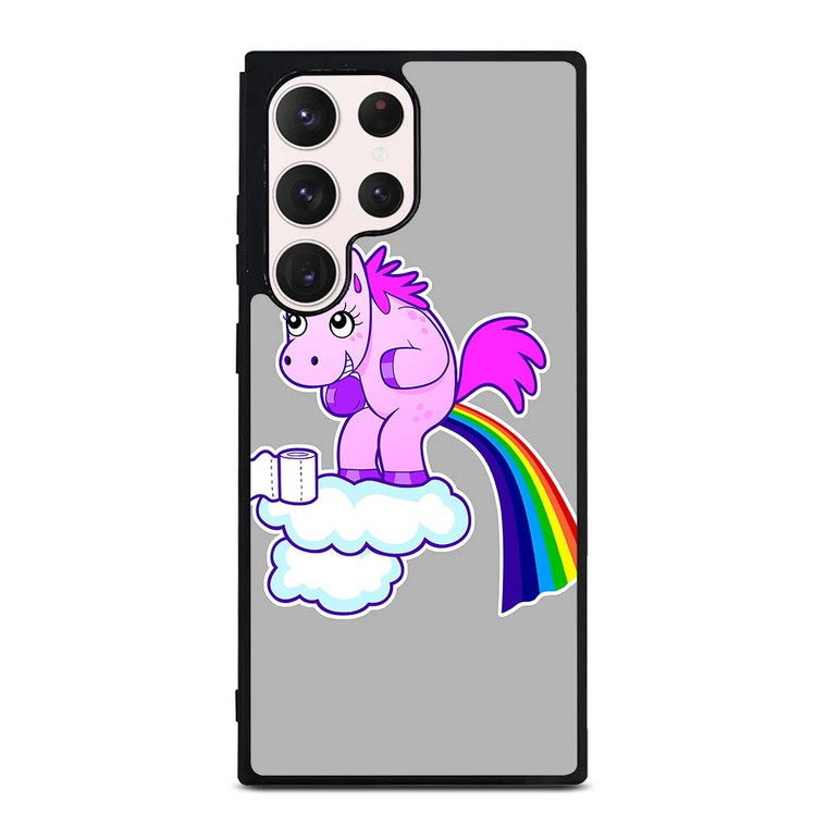 POOPING RAINBOW UNICORN Samsung Galaxy S23 Ultra Case Cover