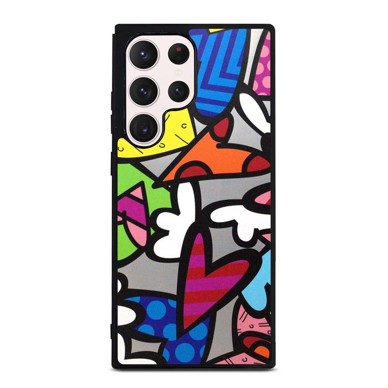 ROMERO BRITTO ABSTRACT LOVE Samsung Galaxy S23 Ultra Case Cover