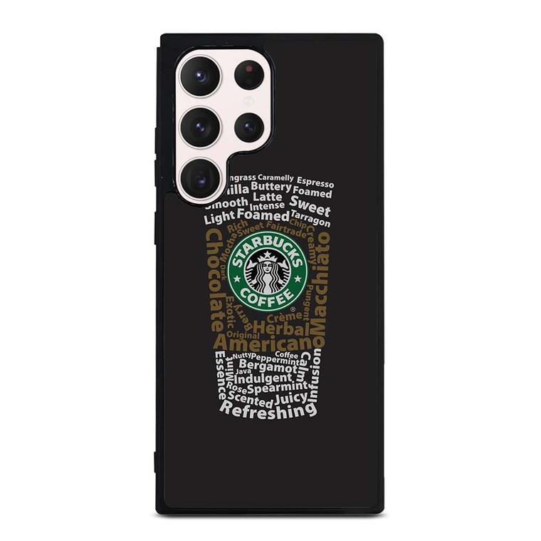 STARBUCKS COFFEE ART TYPOGRAPHY Samsung Galaxy S23 Ultra Case Cover