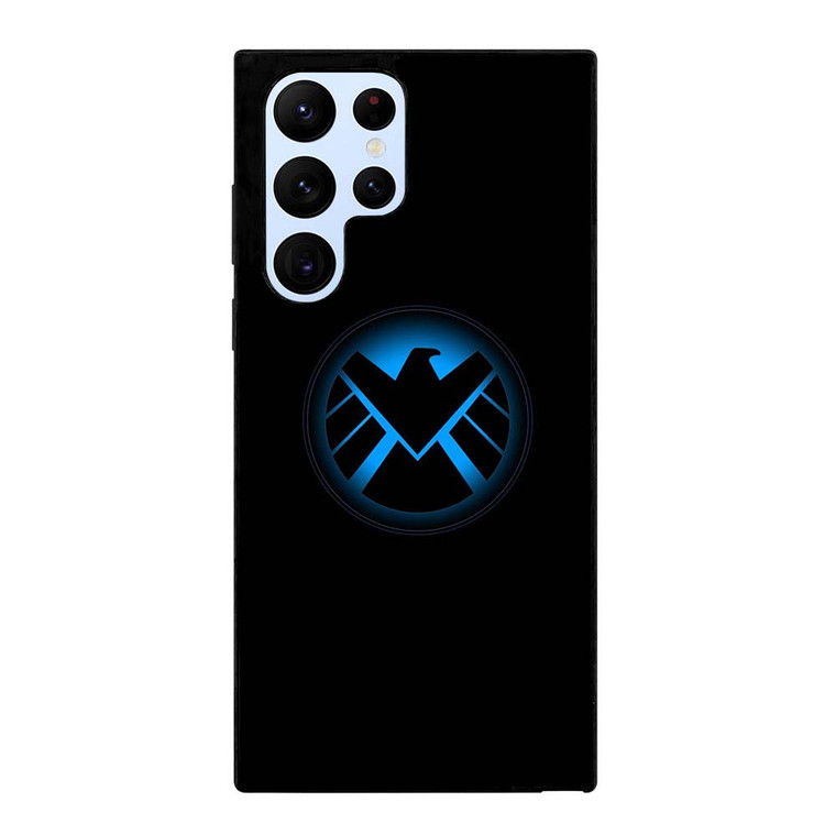 AGENTS OF SHIELD MARVEL LOGO BLUE Samsung Galaxy S22 Ultra Case Cover
