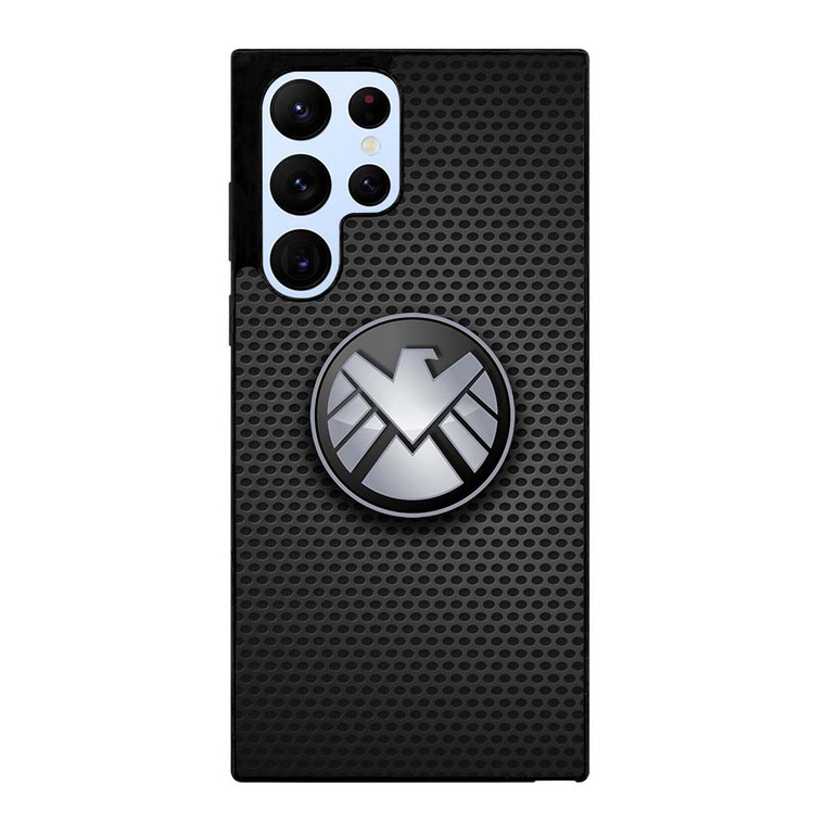 AGENTS OF SHIELD MARVEL LOGO METAL Samsung Galaxy S22 Ultra Case Cover