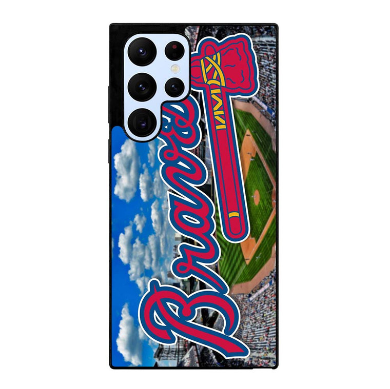 ATLANTA BRAVES BASEBALL LOGO 2 Samsung Galaxy S22 Ultra Case Cover