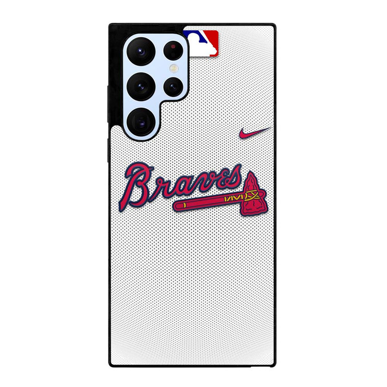 ATLANTA BRAVES ICON MLB BASEBALL TEAM LOGO Samsung Galaxy S22 Ultra Case Cover