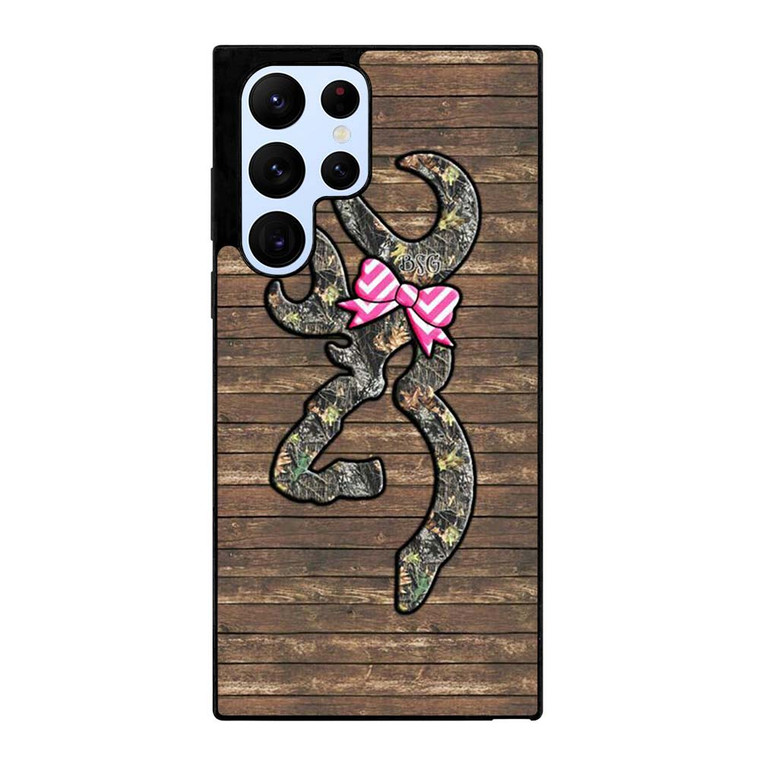 CAMO BROWNING RIBBON Samsung Galaxy S22 Ultra Case Cover