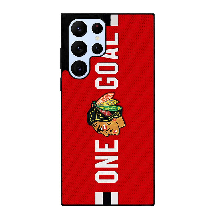 CHICAGO BLACKHAWKS ONE GOAL Samsung Galaxy S22 Ultra Case Cover