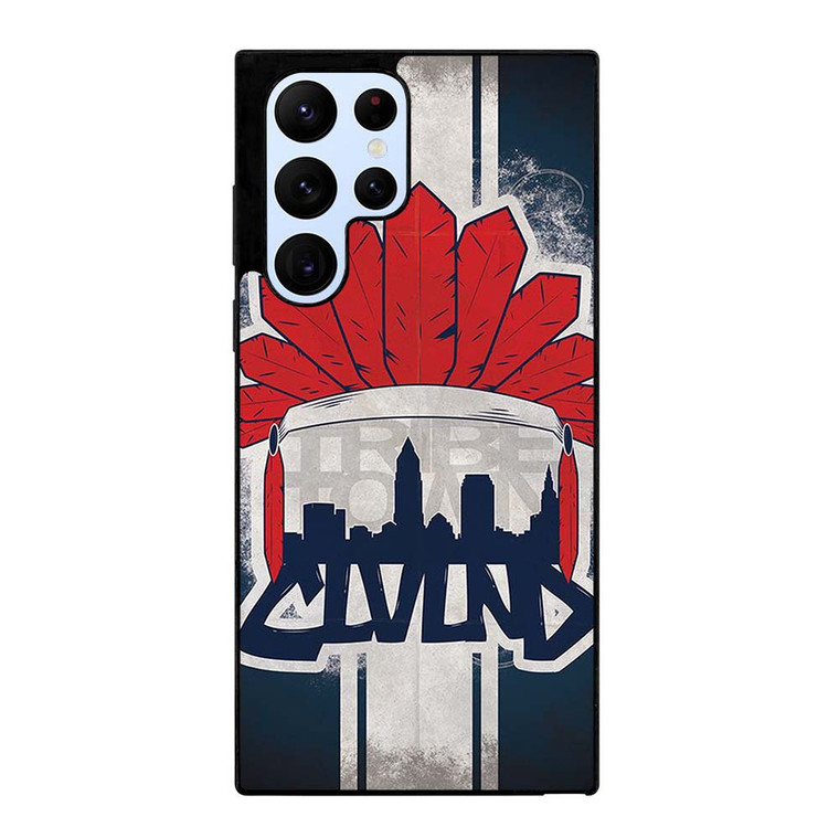CLEVELAND INDIANS LOGO BASEBALL TEAM TRIBE TOWN Samsung Galaxy S22 Ultra Case Cover
