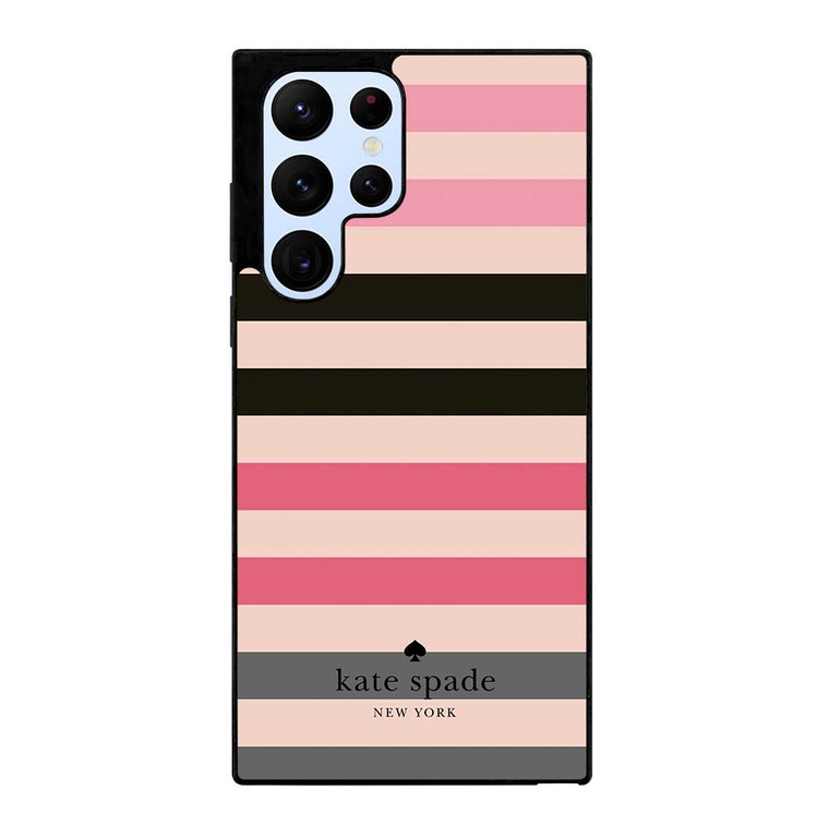 KATE SPADE NEW YORK LOGO STRIPES PATTERN Samsung Galaxy S22 Ultra Case Cover
