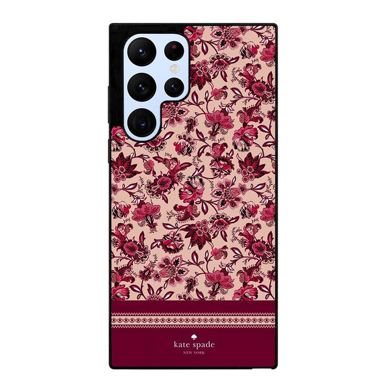 KATE SPADE NEW YORK RED FLORAL Samsung Galaxy S22 Ultra Case Cover