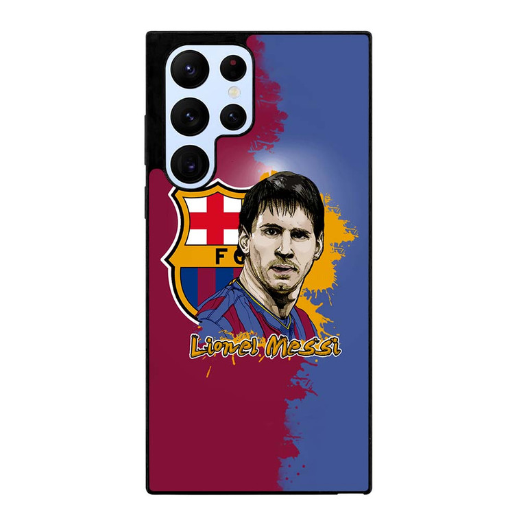 LIONEL MESSI BARCELONA ART Samsung Galaxy S22 Ultra Case Cover