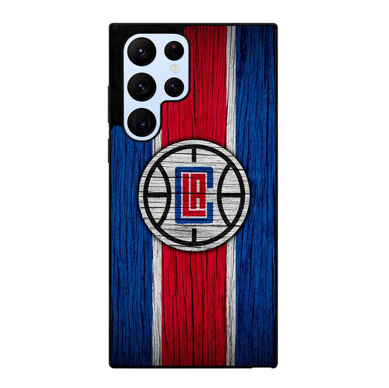 LOS ANGELES CLIPPERS WOOD LOGO Samsung Galaxy S22 Ultra Case Cover