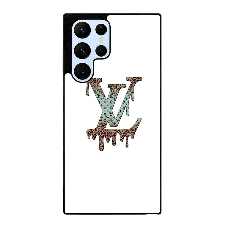 LOUIS VUITTON LV MELTING LOGO PATTERN Samsung Galaxy S22 Ultra Case Cover