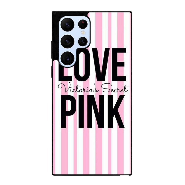 LOVE VICTORIA'S SECRET PINK LOGO Samsung Galaxy S22 Ultra Case Cover