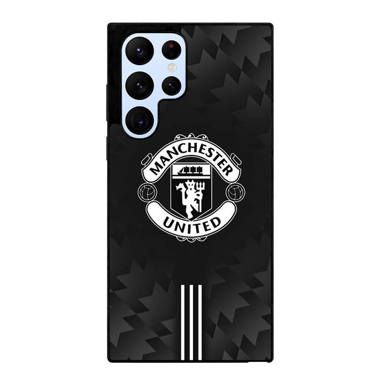 MANCHESTER UNITED BLACK LOGO Samsung Galaxy S22 Ultra Case Cover