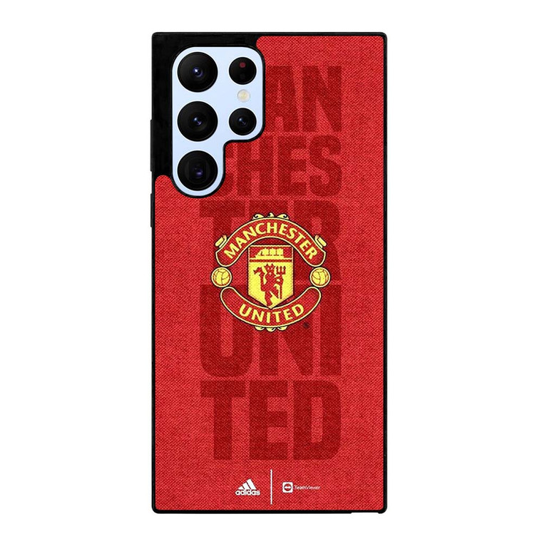 MANCHESTER UNITED FC FOOTBALL LOGO RED DEVILS ICON Samsung Galaxy S22 Ultra Case Cover