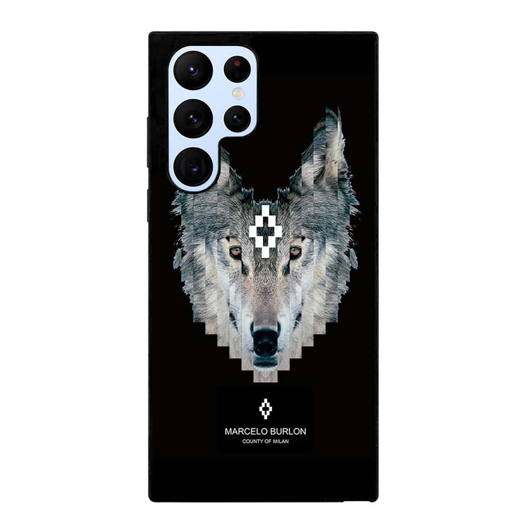 MARCELO BURLON WOLF LOGO Samsung Galaxy S22 Ultra Case Cover