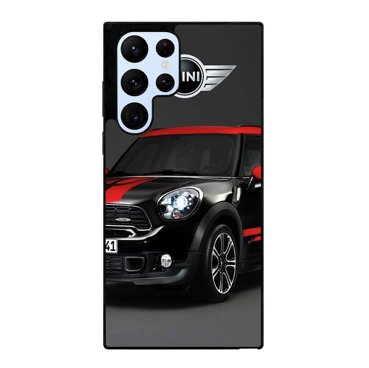 MINI COOPER CAR BLACK Samsung Galaxy S22 Ultra Case Cover