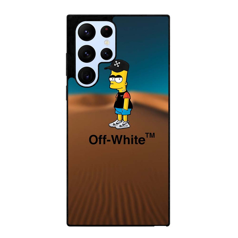 OFF WHITE BART SIMPSONS Samsung Galaxy S22 Ultra Case Cover