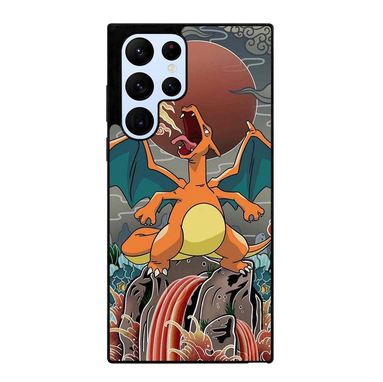 POKEMON POCKET MONSTERS CHARIZAR ART Samsung Galaxy S22 Ultra Case Cover