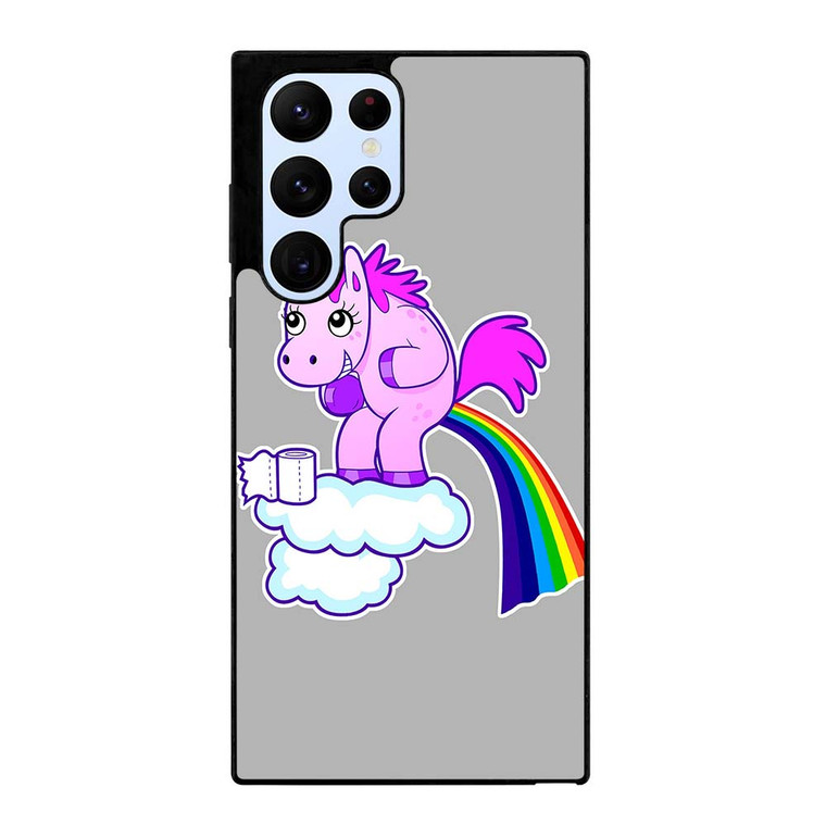 POOPING RAINBOW UNICORN Samsung Galaxy S22 Ultra Case Cover