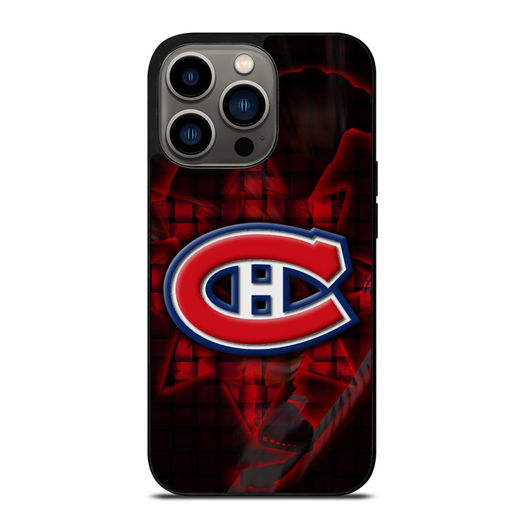 MONTREAL CANADIENS RED GLOW SYMBOL iPhone 13 Pro Case Cover