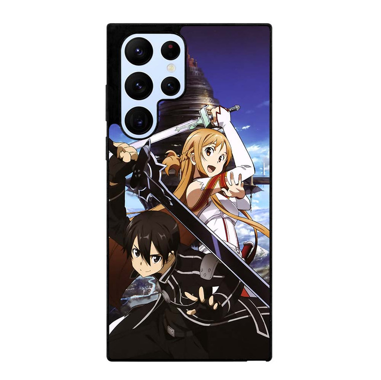 SAO SWORD ART ONLINE KIRITO AND ASUNA Samsung Galaxy S22 Ultra Case Cover