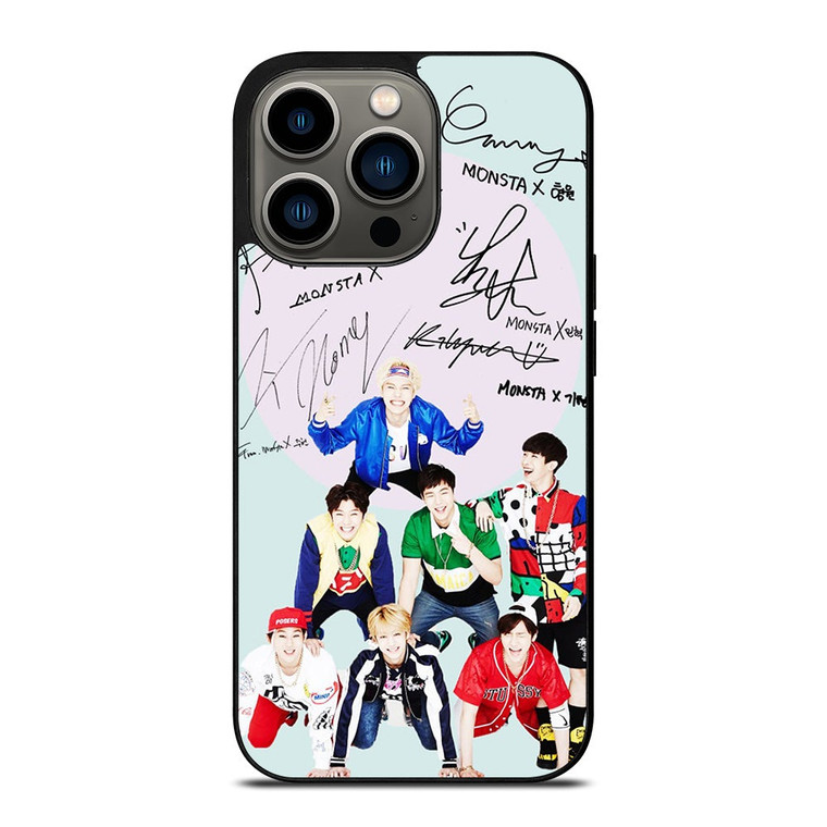 MONSTA X K POP SIGNATURE iPhone 13 Pro Case Cover