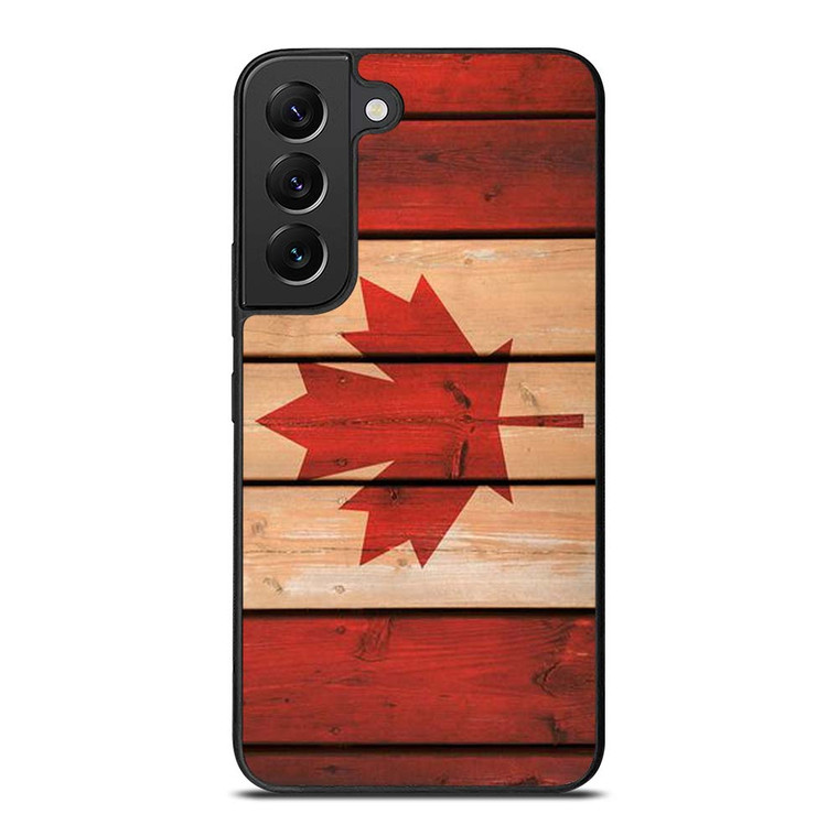 CANADA FLAG WOOD Samsung Galaxy S22 Plus Case Cover