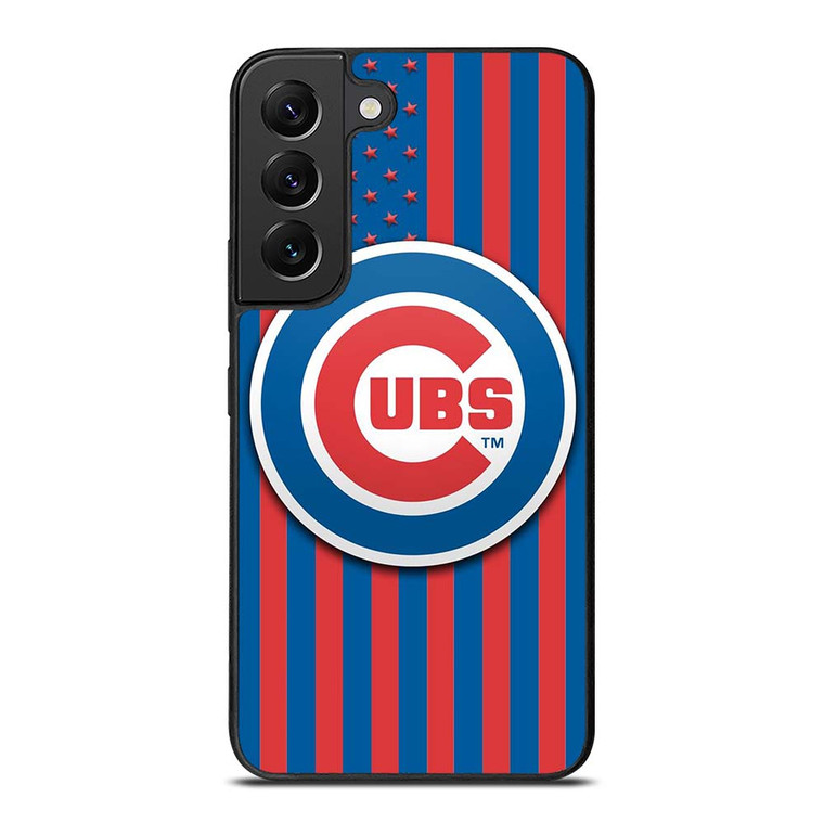 CHICAGO CUBS LOGO BASEBALL TEAM USA FLAG Samsung Galaxy S22 Plus Case Cover