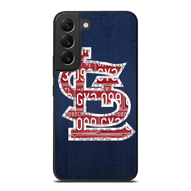 ST. LOUIS CARDINALS BASEBALL WOODEN LOGO Samsung Galaxy S22 Plus Case Cover
