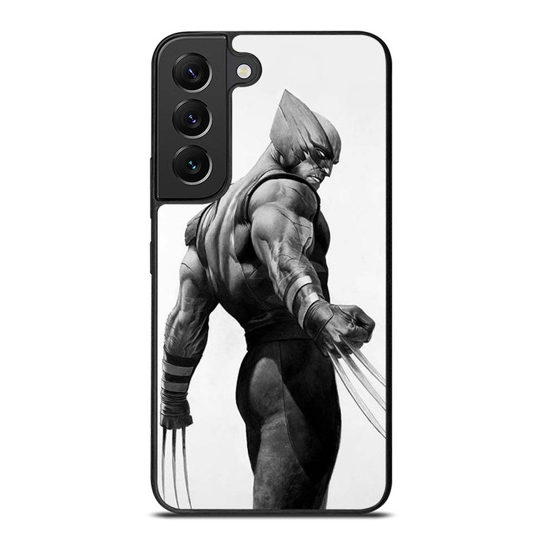 WOLVERINE X-MEN BLACK WHITE ART Samsung Galaxy S22 Plus Case Cover