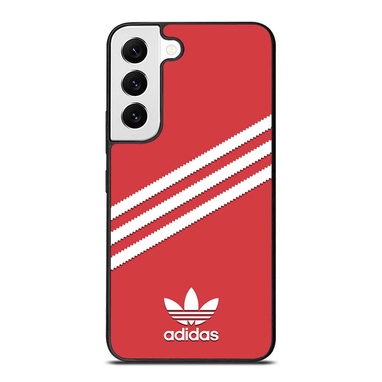 ADIDAS ORIGINALS STRIPES SCARLET RED Samsung Galaxy S22 Case Cover