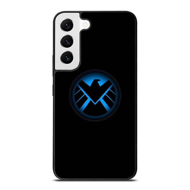 AGENTS OF SHIELD MARVEL LOGO BLUE Samsung Galaxy S22 Case Cover