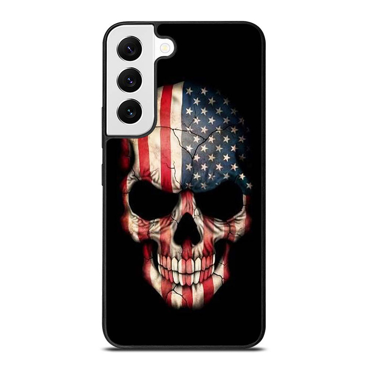 AMERICAN FLAG SKULL Samsung Galaxy S22 Case Cover
